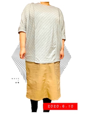 「膝下スカート」｜PSYCHOｻｲｺちゃんさん（レディース・165cm）の夏コーディネート