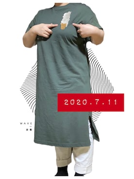 「グラニフ」｜「アイテム（ワンピース/ドレス）」を使った、PSYCHOｻｲｺちゃんさん（レディース・165cm）の夏コーディネート