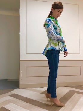 「NARACAMICIE（ナラカミーチェ）のアイテム」を使った、Francescaさん（レディース・160cm）の春コーディネート