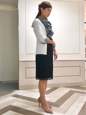 Francescaさん（レディース・160cm）の春コーディネート