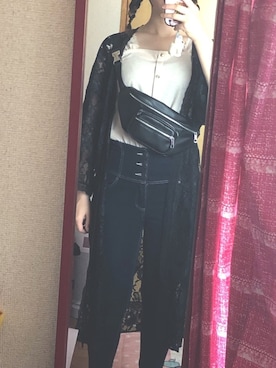 「GRL（グレイル）のアイテム（ボディバッグ/ウエストポーチ）」を使った、みーさん（レディース・165cm）の秋コーディネート