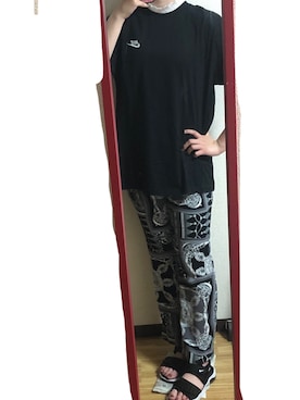 「JEANASIS（ジーナシス）のアイテム（パンツ）」を使った、みーさん（レディース・165cm）の夏コーディネート