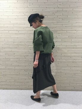「RIVEDROITE」｜「アイテム（帽子）」を使った、mai  mabuchiさん（レディース・158cm）の冬コーディネート