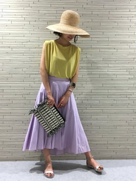 「ラベンダー」｜mai  mabuchiさん（レディース・158cm）の春コーディネート