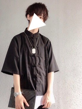 「Yves Saint Laurent（イヴサンローラン）のアイテム（バッグ）」を使った、れい さん（メンズ・175cm）の夏コーディネート