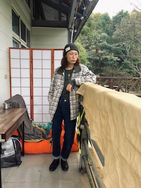 「Lee（リー）のアイテム（その他アウター）」を使った、Pato Vetoriniさん（メンズ・168cm）の春コーディネート