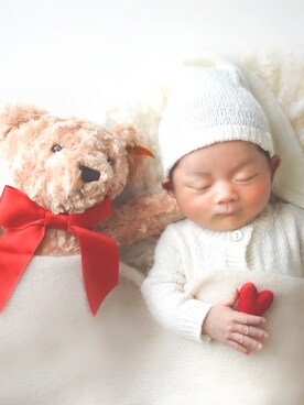 「10mois（ディモワ）のアイテム」を使った、koh_hさん（キッズ・50cm）の春コーディネート