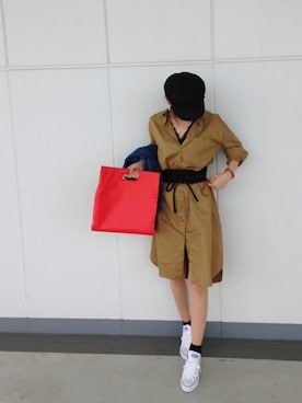 「レースタンクトップ」｜「アイテム（ジャケット/アウター）」を使った、minmin08_さん（レディース・160cm）の春コーディネート