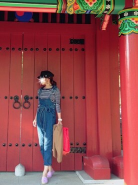 「アイテム（スリッポン、その他）」を使った、minmin08_さん（レディース・160cm）の春コーディネート