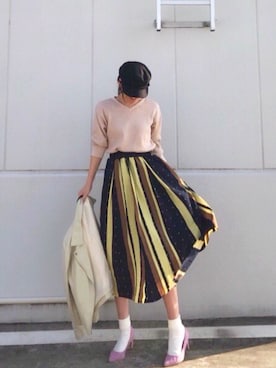 「KOBE LETTUCE」｜「アイテム（その他）」を使った、minmin08_さん（レディース・160cm）の冬コーディネート