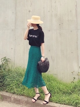 minmin08_さん（レディース・160cm）の夏コーディネート