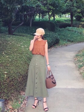 minmin08_さん（レディース・160cm）の夏コーディネート