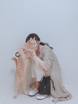 「ハイウエストストレートジーンズ」｜minmin08_さん（レディース・160cm）の春コーディネート