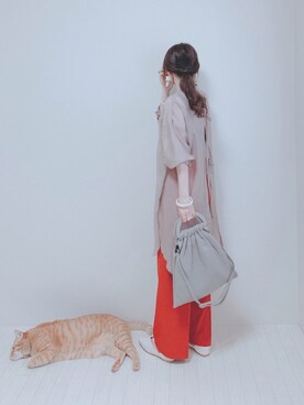 「しまむら（シマムラ）のアイテム（その他）」を使った、minmin08_さん（レディース・160cm）の夏コーディネート