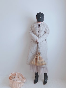 「reca（レカ）のアイテム（ショルダーバッグ）」を使った、minmin08_さん（レディース・160cm）の秋コーディネート