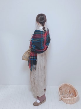 「reca（レカ）のアイテム（ショルダーバッグ）」を使った、minmin08_さん（レディース・160cm）の秋コーディネート