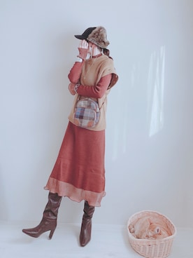 minmin08_さん(レディース・160cm)の冬コーディネート