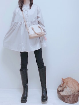 「sweet&sheep（スイート＆シープ）のアイテム」を使った、minmin08_さん（レディース・160cm）の冬コーディネート