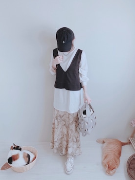 「GRL（グレイル）のアイテム（トレンチコート）」を使った、minmin08_さん（レディース・160cm）の春コーディネート