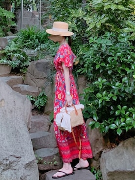 「ビーサン」｜「アイテム（その他）」を使った、minmin08_さん（レディース・160cm）の夏コーディネート