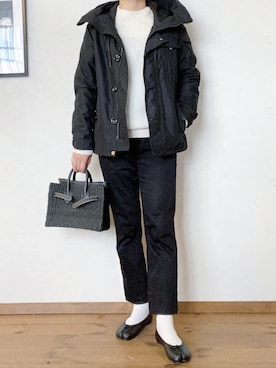 「Johnbull Private labo（ジョンブルプライベートラボ）のアイテム（ジャケット/アウター）」を使った、juneさん（レディース・161cm）の冬コーディネート