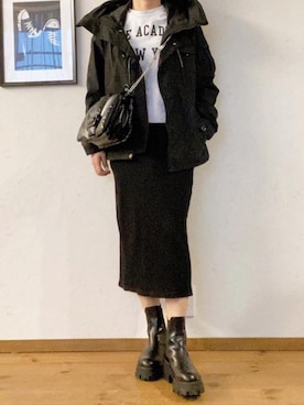 「Johnbull Private labo（ジョンブルプライベートラボ）のアイテム（ジャケット/アウター）」を使った、juneさん（レディース・161cm）の春コーディネート
