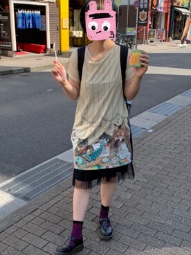 ワンピースを使った 網タイツ 靴下 のコーディネート一覧 Wear