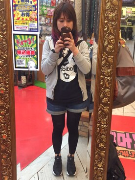 「KIN（キン）のアイテム」を使った、春空さん（レディース・152cm）の春コーディネート