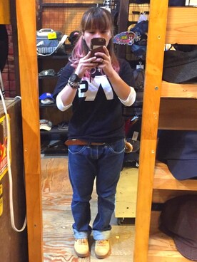 「ANALOG.（アナログ）のアイテム」を使った、春空さん（レディース・152cm）の夏コーディネート