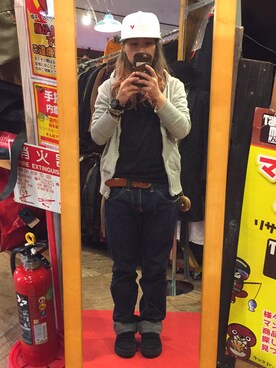 「KIN（キン）のアイテム」を使った、春空さん（レディース・152cm）の秋コーディネート