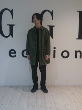 「GGD（ジージーディー）のアイテム（ジャケット/アウター）」を使った、GGD町田店さん（メンズ・172cm）の冬コーディネート