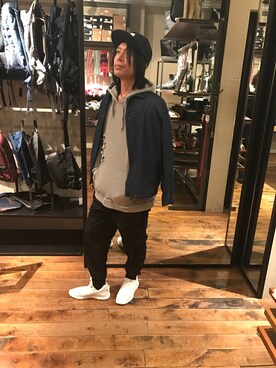 「HVC（エイチブイシー）のアイテム（ジャケット/アウター）」を使った、GGD町田店さん（メンズ・172cm）の春コーディネート
