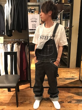 「アイテム（オールインワン・サロペット）」を使った、GGD町田店さん（メンズ・172cm）の夏コーディネート