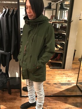 「オトナカジュアル」｜「アイテム（モッズコート）」を使った、GGD町田店さん（メンズ・172cm）の秋コーディネート