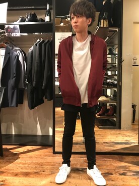 「GGD（ジージーディー）のアイテム（MA-1）」を使った、GGD町田店さん（メンズ・172cm）の秋コーディネート