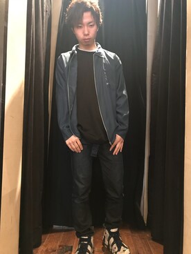 「GGD（ジージーディー）のアイテム（ジャケット/アウター）」を使った、GGD町田店さん（メンズ・172cm）の春コーディネート
