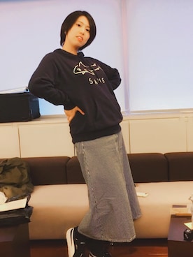 「アイテム（ピアス（両耳用））」を使った、Ohalさん（レディース・169cm・20代）の秋コーディネート
