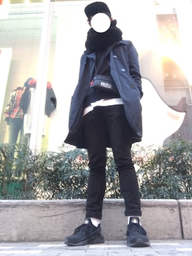 「jiggys shop（ジギーズショップ）のアイテム（チノパンツ）」を使った、てんてんさん（メンズ・172cm）の冬コーディネート