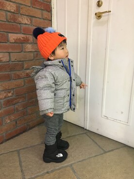 「babygap」｜「アイテム（その他アウター）」を使った、catJr.さん（キッズ・90cm）の冬コーディネート
