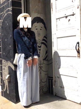 「chambre de charme（シャンブルドゥシャーム）のアイテム（パンツ）」を使った、Emmyさん（レディース・158cm）の冬コーディネート