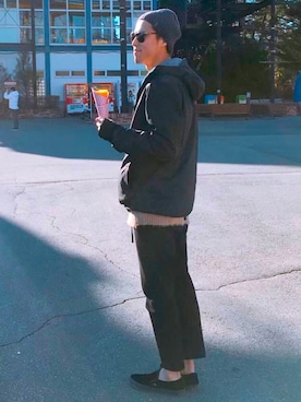 「ISAORA（イサオラ）のアイテム」を使った、MASAHIDEさん（メンズ・180cm）の冬コーディネート