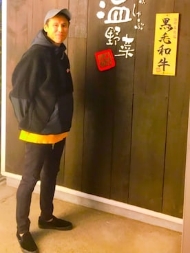 「ROLLA'S（ローラス）のアイテム（パンツ）」を使った、MASAHIDEさん（メンズ・180cm）の冬コーディネート