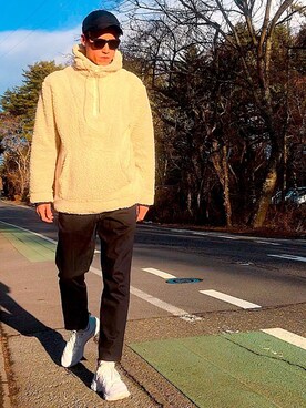 「ISAORA（イサオラ）のアイテム（テーラードジャケット）」を使った、MASAHIDEさん（メンズ・180cm）の冬コーディネート