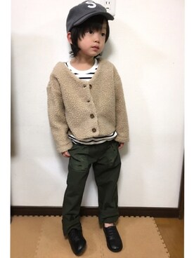 「アイテム（パンプス）」を使った、hinataさん（キッズ・110cm）の秋コーディネート