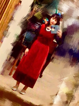 「LILY BROWN（リリーブラウン）のアイテム（ドレス）」を使った、Natsuさん（レディース・155cm）の冬コーディネート