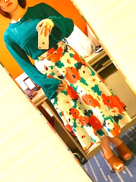 「Lily Brown」｜「アイテム（デニムジャケット）」を使った、Natsuさん（レディース・155cm）の春コーディネート