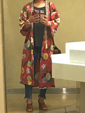 「DIANA」｜「アイテム（その他アウター）」を使った、Natsuさん（レディース・155cm）の春コーディネート