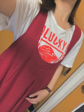 「Lucky Brand（ラッキーブランド）のアイテム」を使った、Natsuさん（レディース・155cm）の春コーディネート