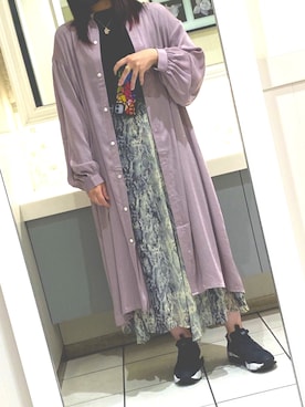 「アニマル」｜「アイテム（ワンピース/ドレス）」を使った、Natsuさん（レディース・155cm）の秋コーディネート