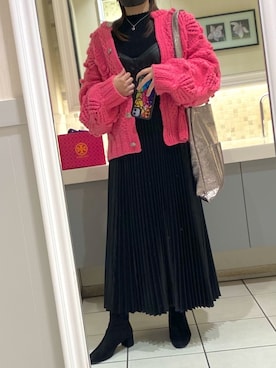 「TORY BURCH（トリーバーチ）のアイテム（腕時計）」を使った、Natsuさん（レディース・155cm）の秋コーディネート